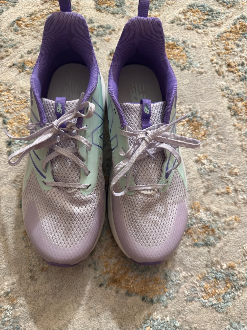 New Balance Pastel Lavender and Mint Women's Athletic Sneakers